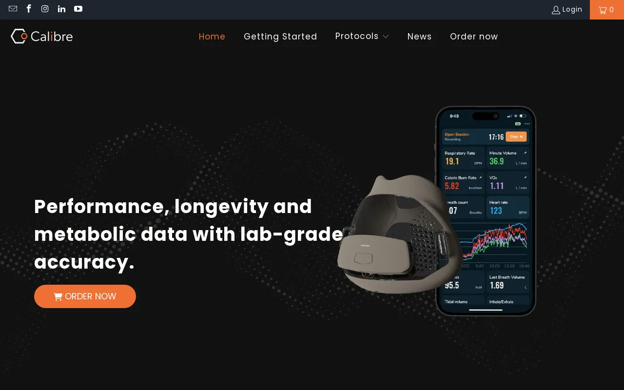 Calibre Biometrics screenshot
