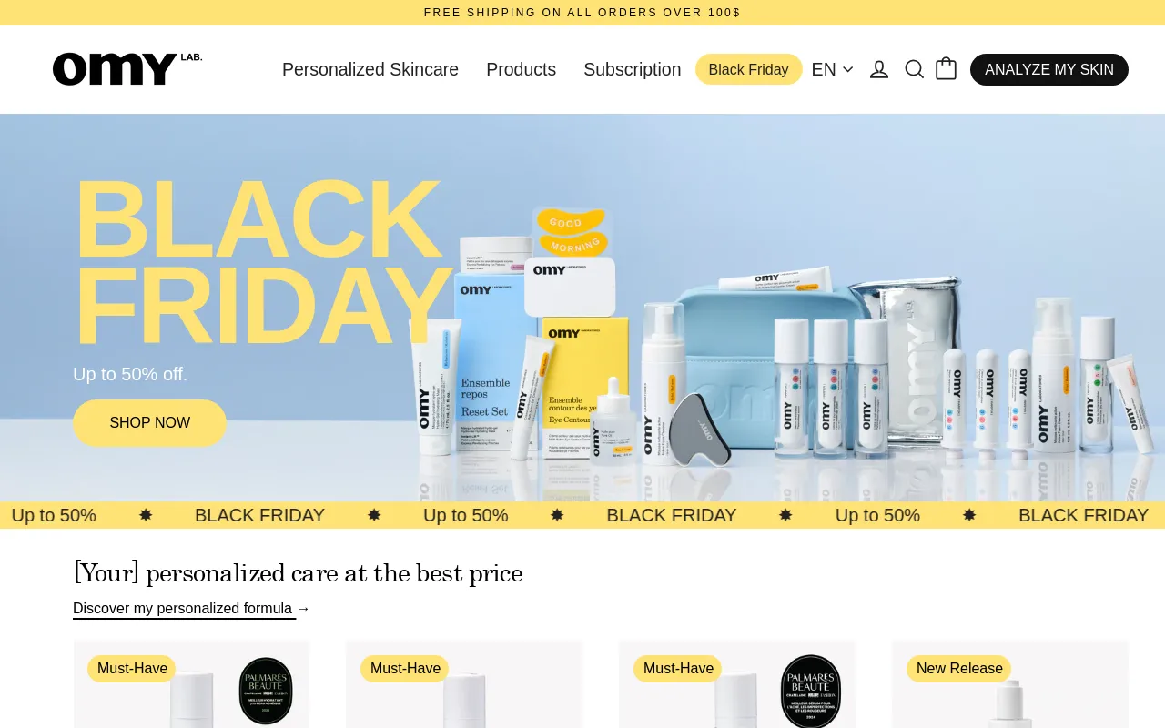 Omy Laboratoires screenshot