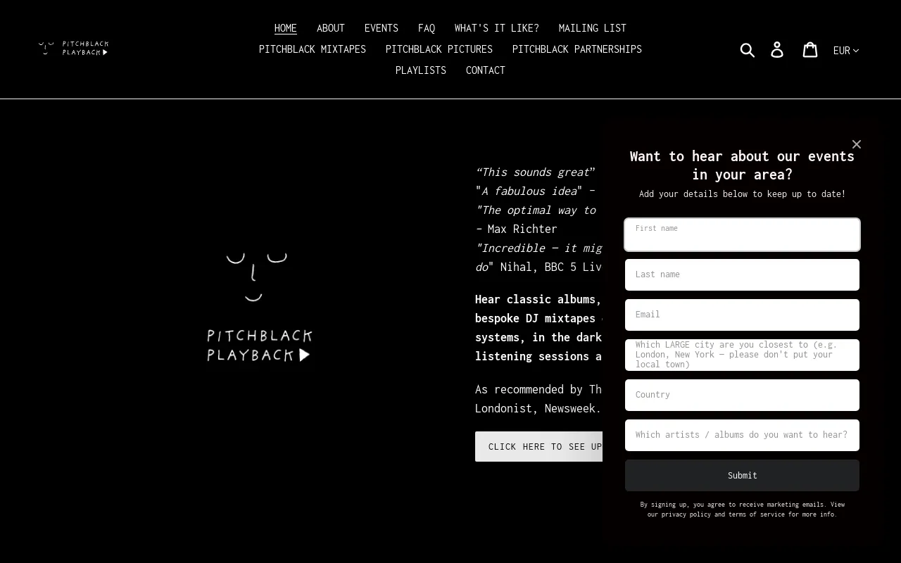 Pitchblack Playback screenshot