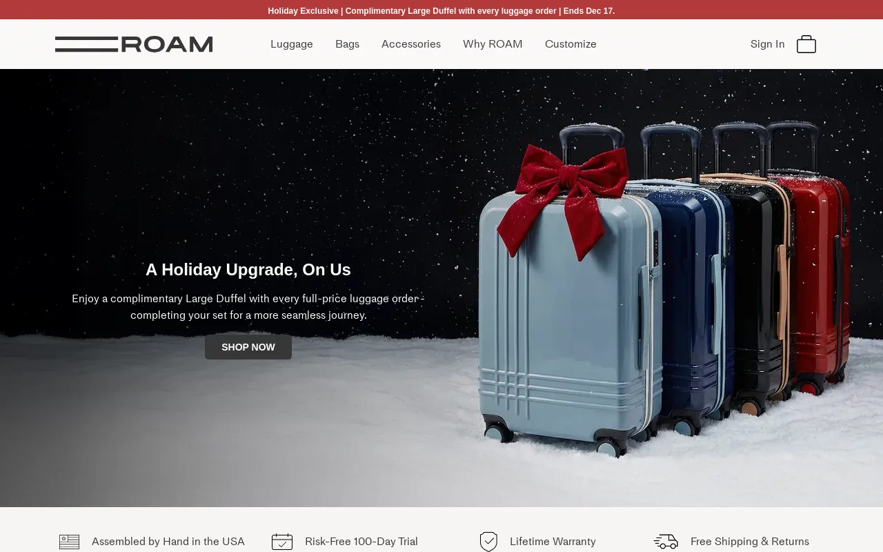 ROAM Luggage screenshot