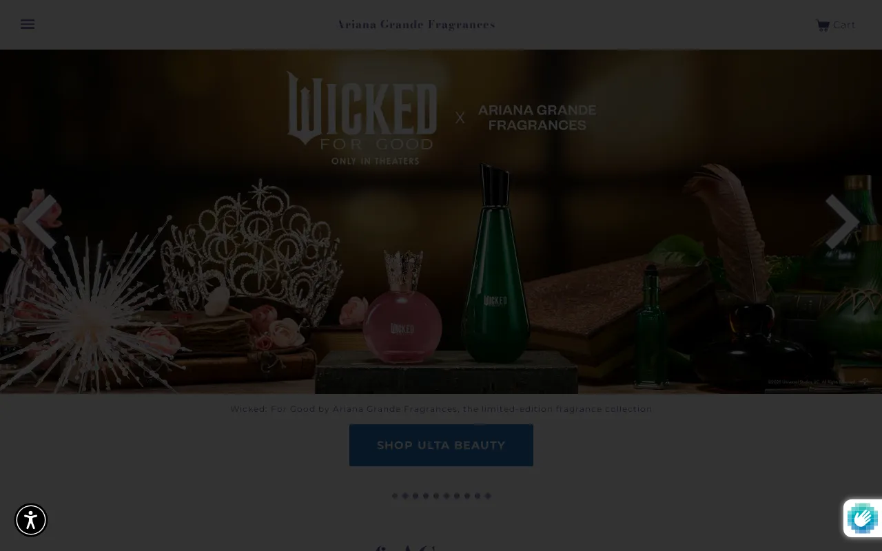 Ariana Grande Fragrances screenshot