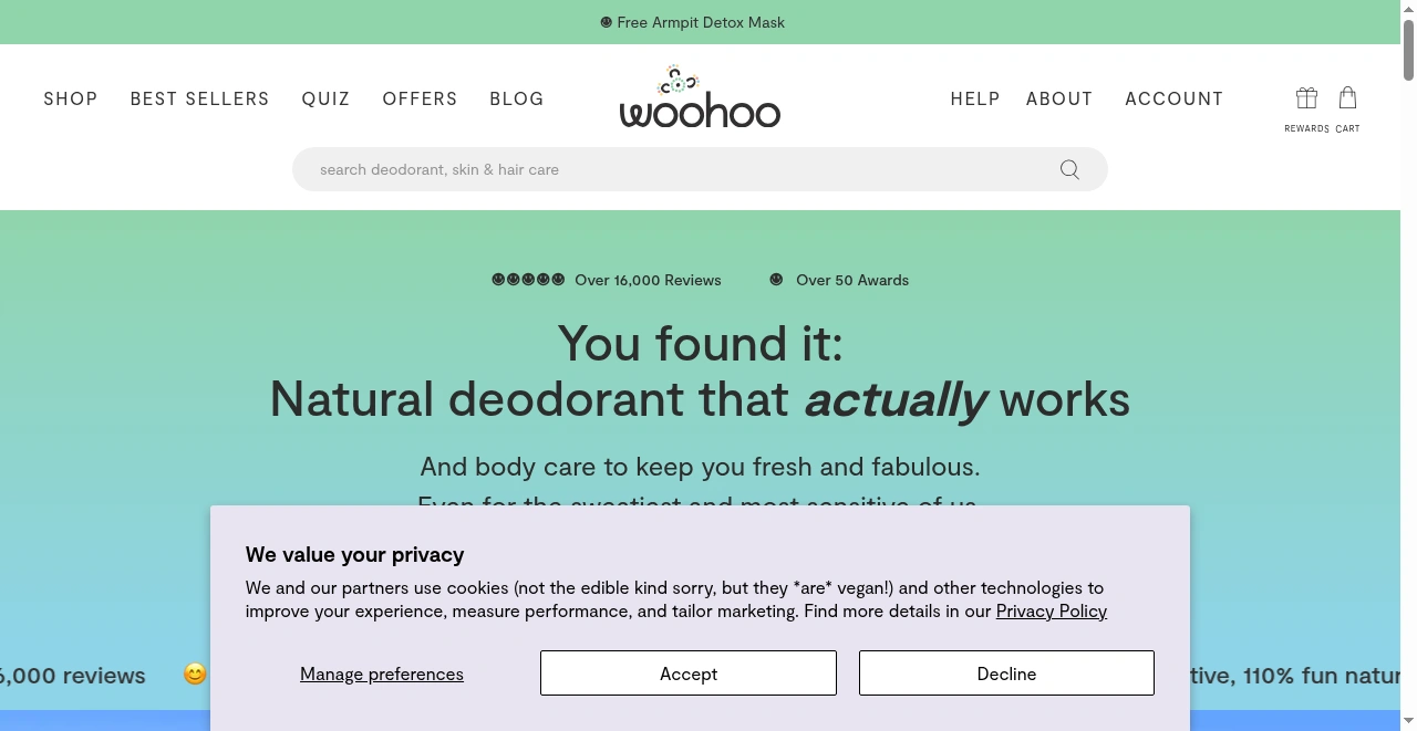 Woohoo Body screenshot