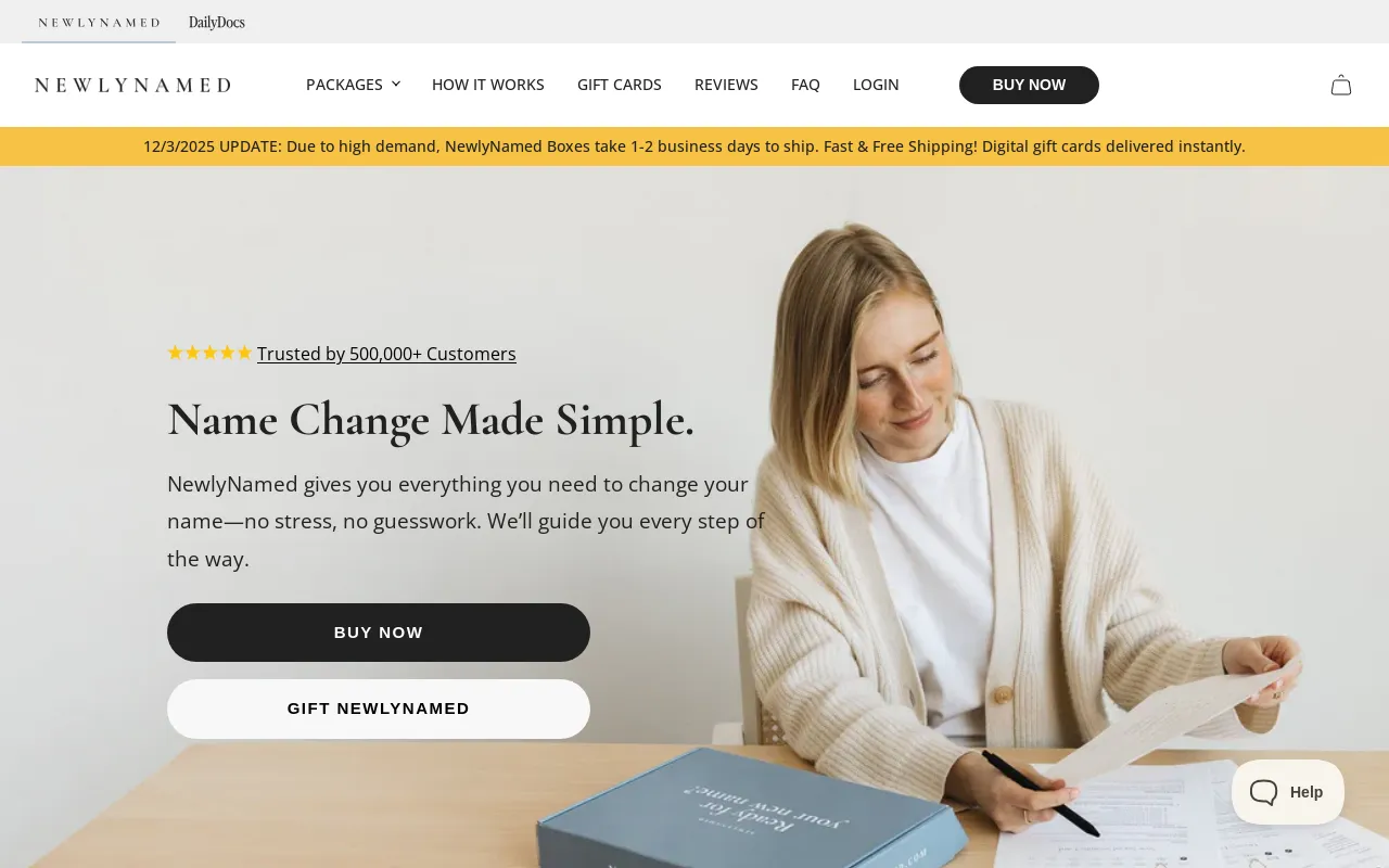 NewlyNamed screenshot