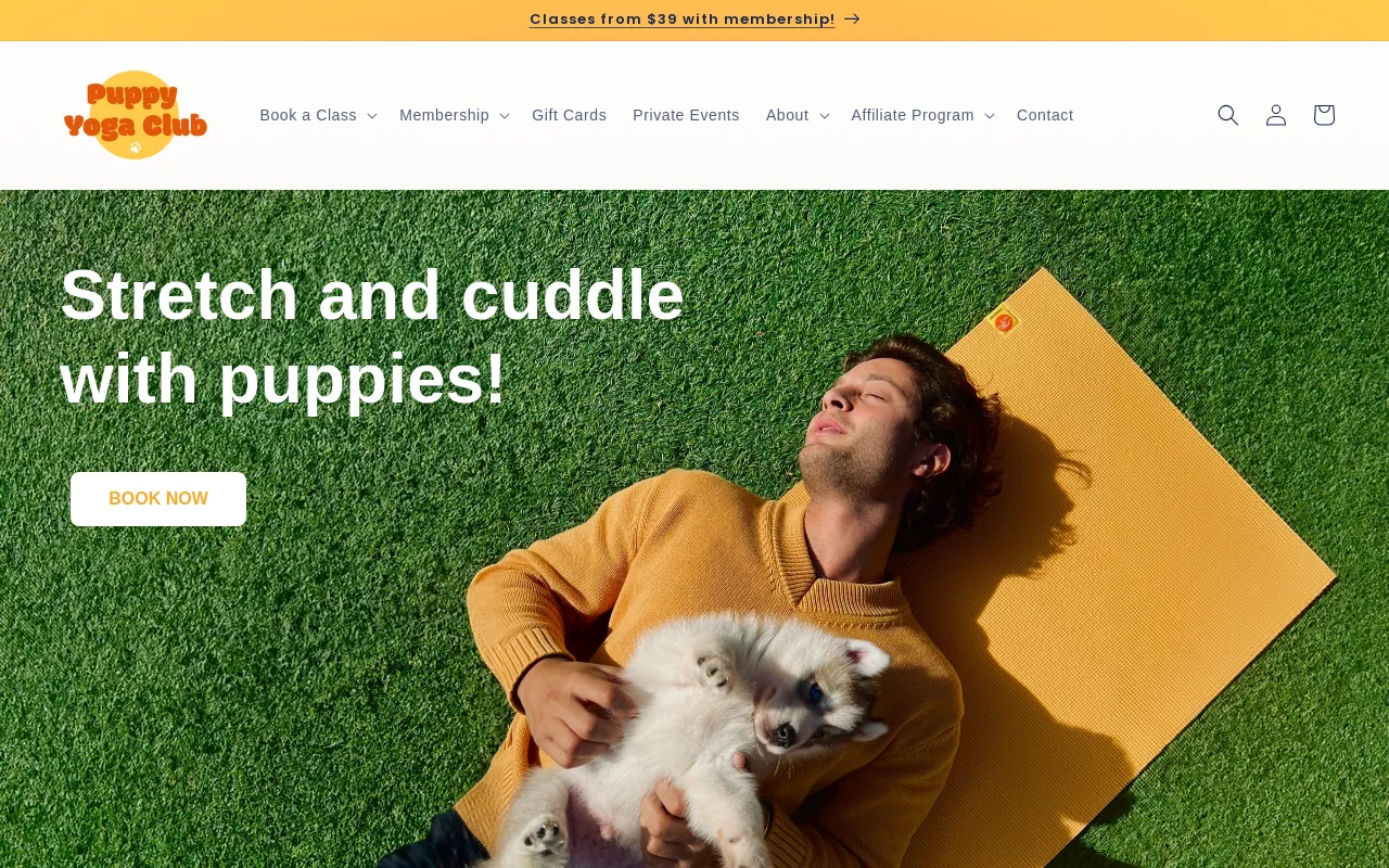 Puppy Yoga Club screenshot