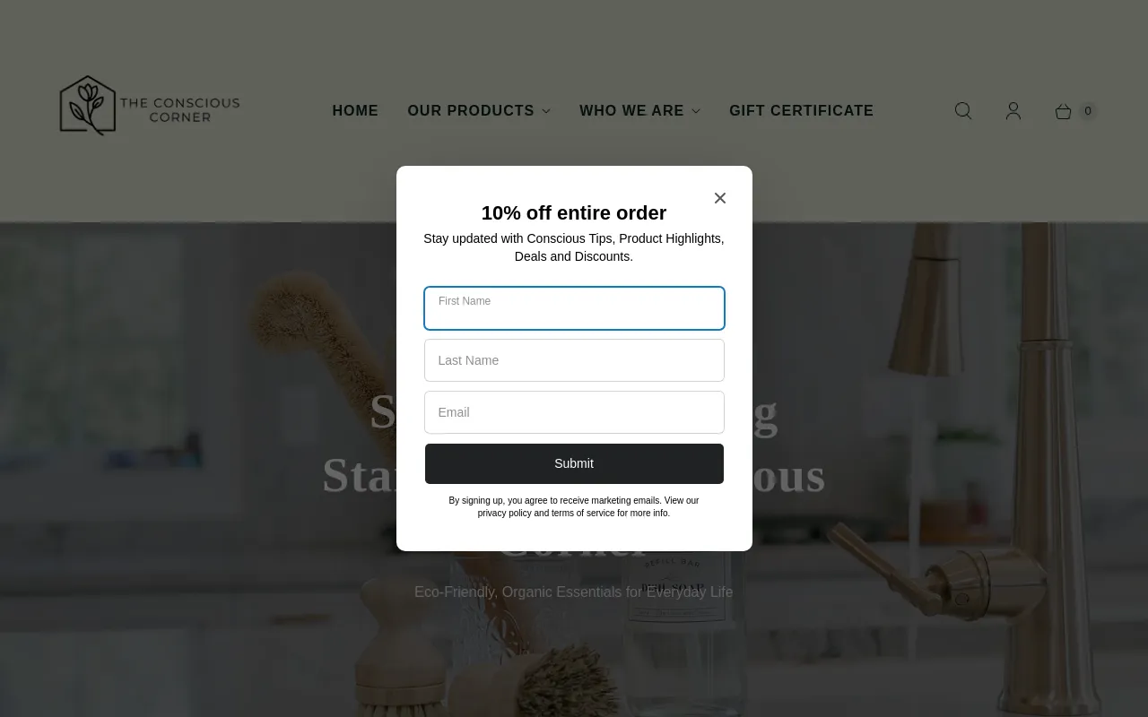 The Conscious Corner screenshot