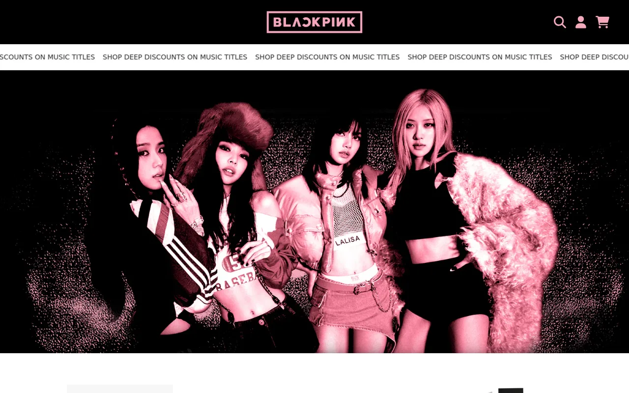BLACKPINK | SHOP screenshot