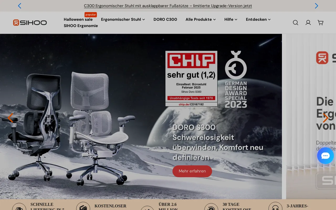DE Sihoo Offizieller Shop screenshot
