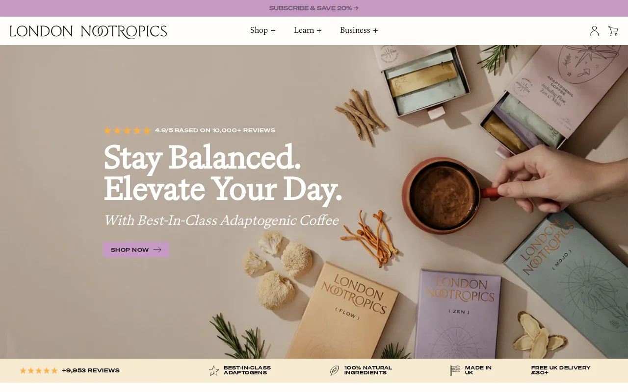 London Nootropics screenshot