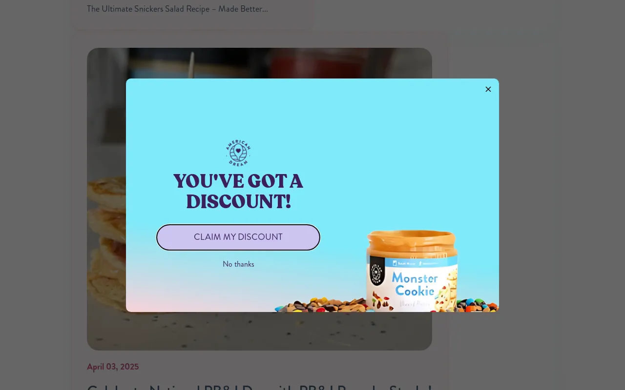 American Dream Nut Butter screenshot