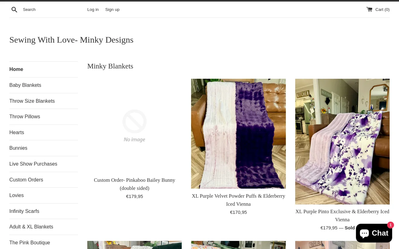 Sewing With Love- Minky Designs screenshot