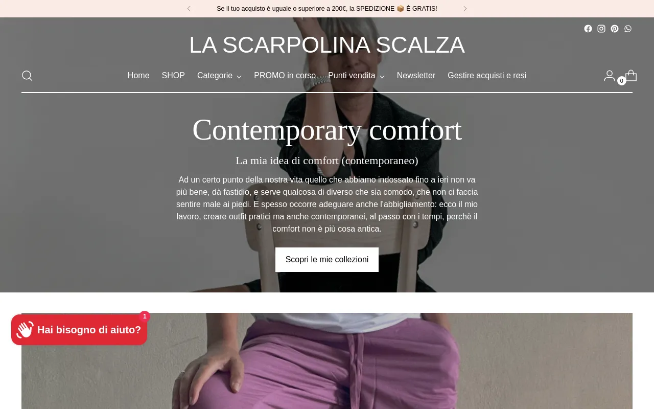 La scarpolina scalza screenshot