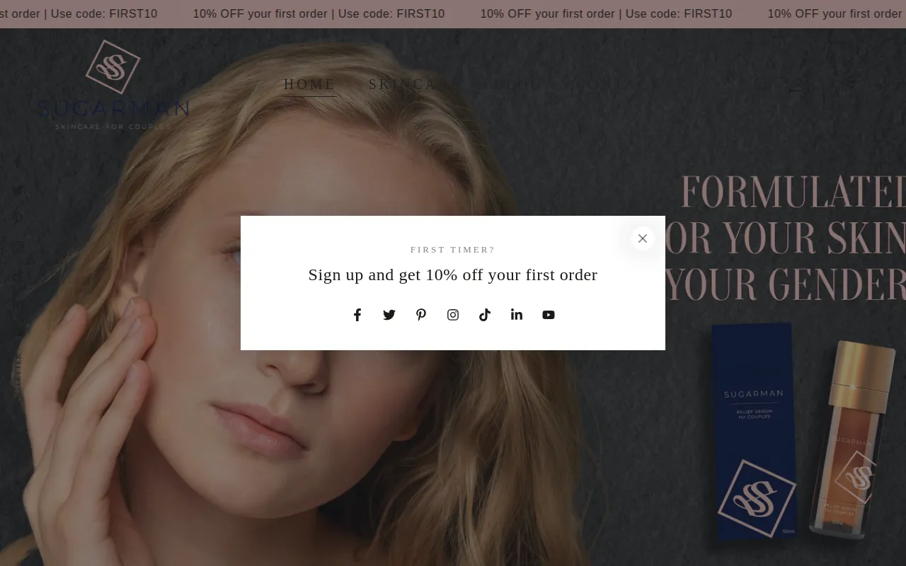 Sugarmanskincare screenshot