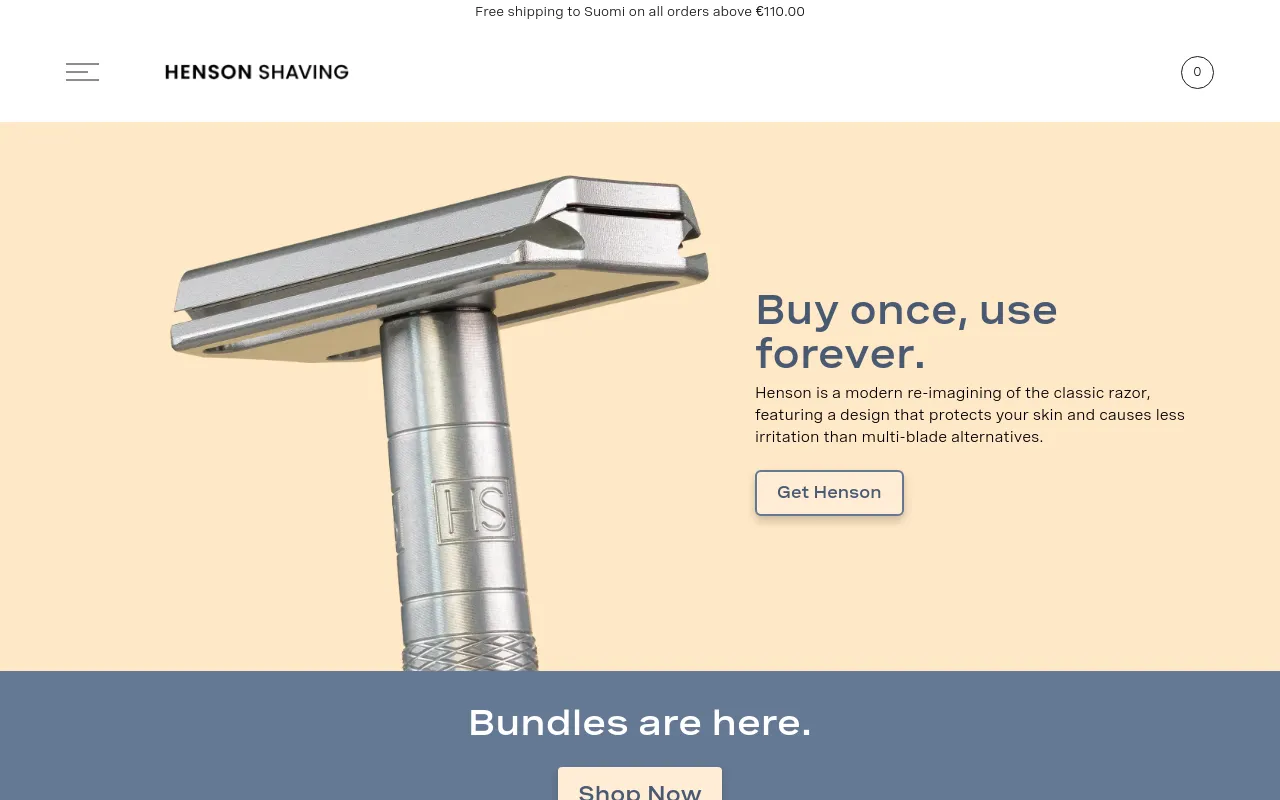 Henson Shaving screenshot