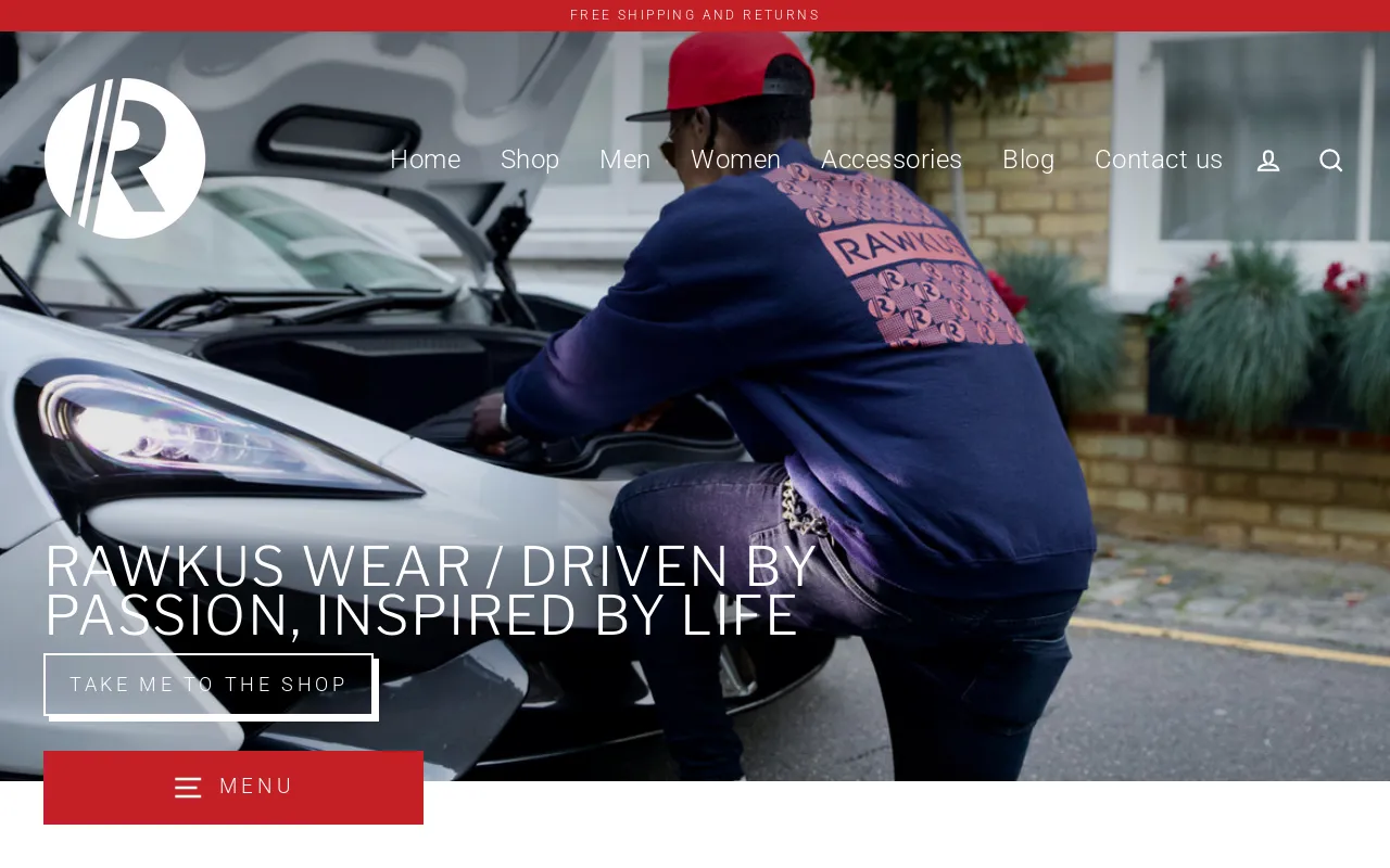 Rawkuswear website screenshot