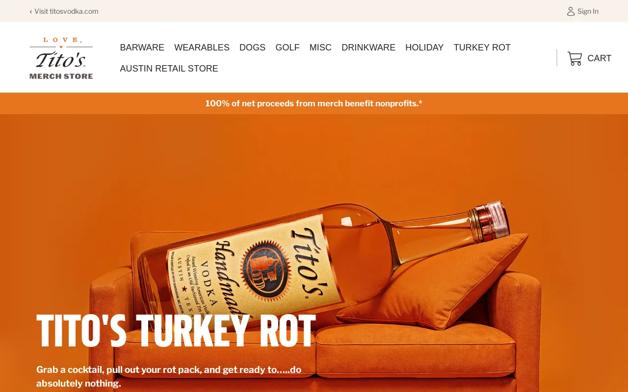 Tito's Handmade Vodka screenshot