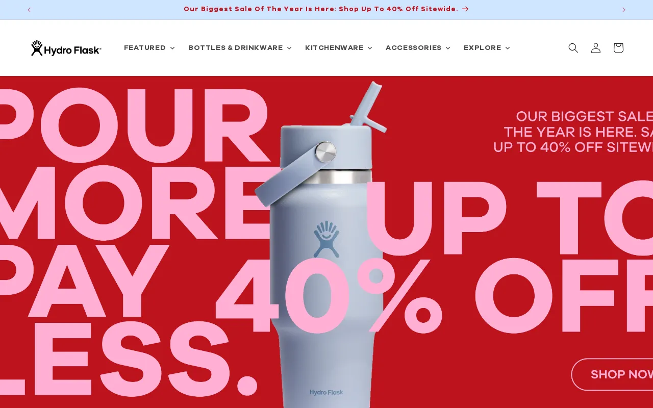 hydroflask.com.au screenshot
