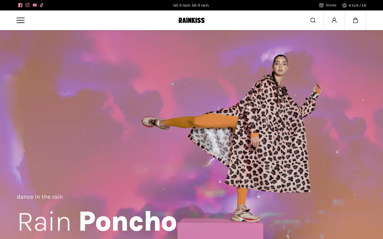 RAINKISS Rainwear screenshot