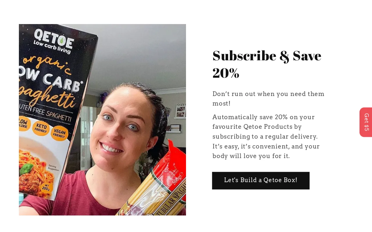 Qetoe Low carb pasta screenshot