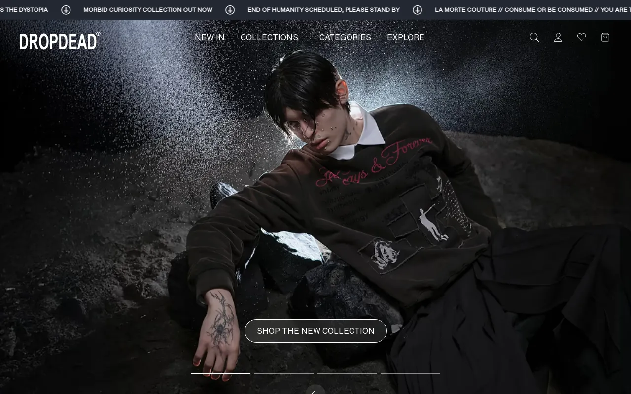 DROP DEAD CLOTHING screenshot