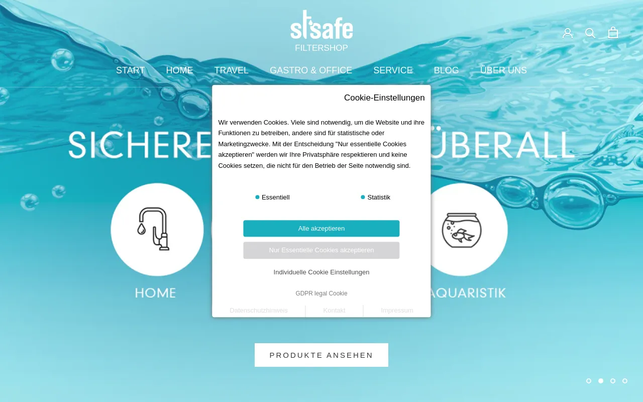 staysafe Wasserfilter screenshot