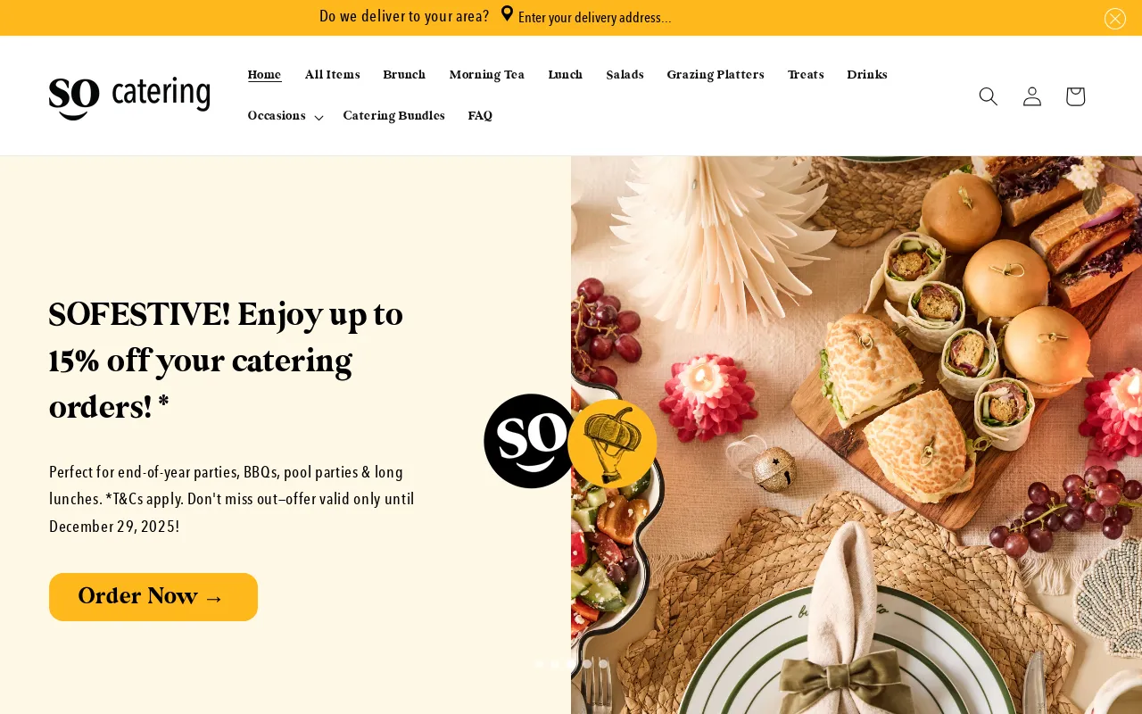 SO Catering AU screenshot