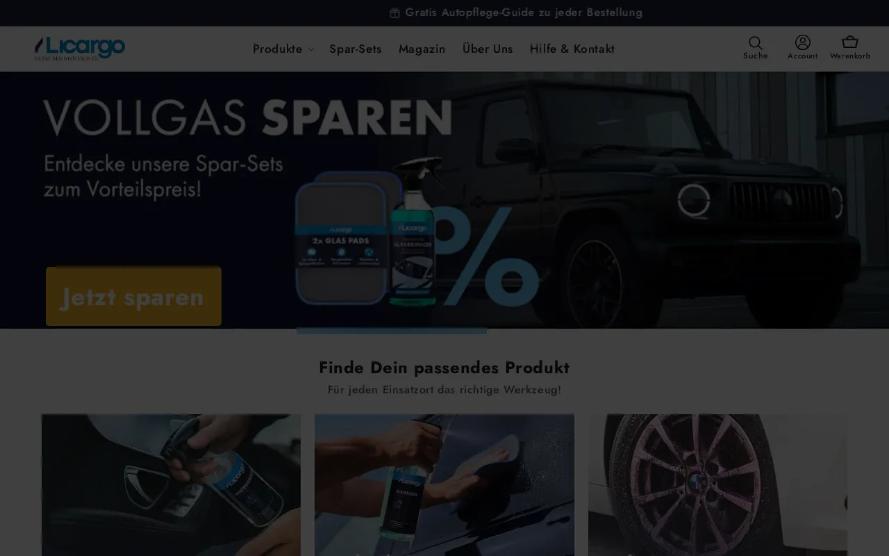 Licargo - Autopflege Shop screenshot