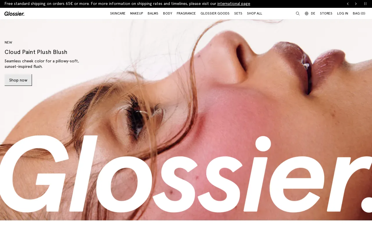 Glossier screenshot