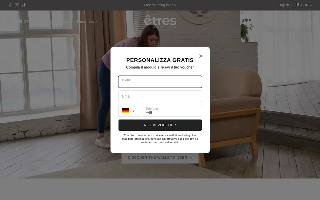 Etres Wallet & Bag screenshot