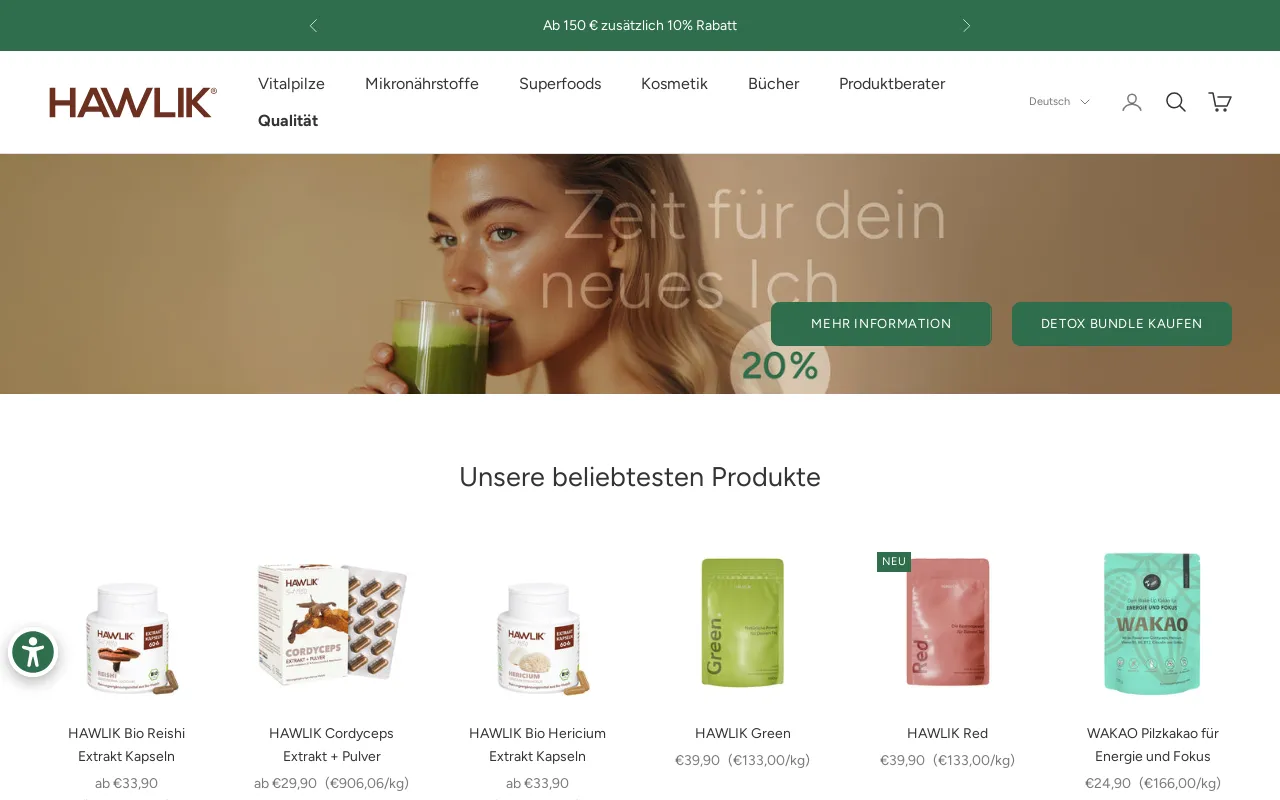 hawlik-vitalpilze.de screenshot
