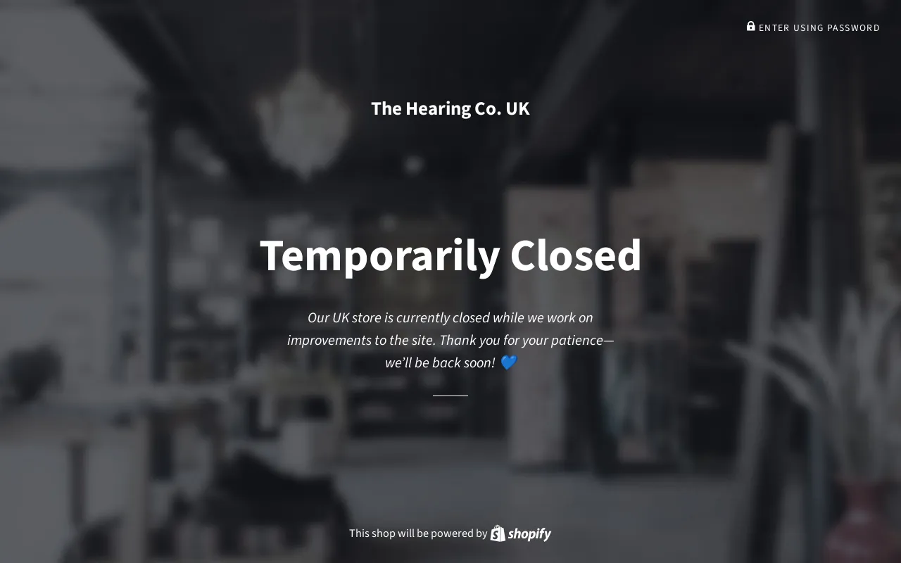 The Hearing Co. UK website screenshot