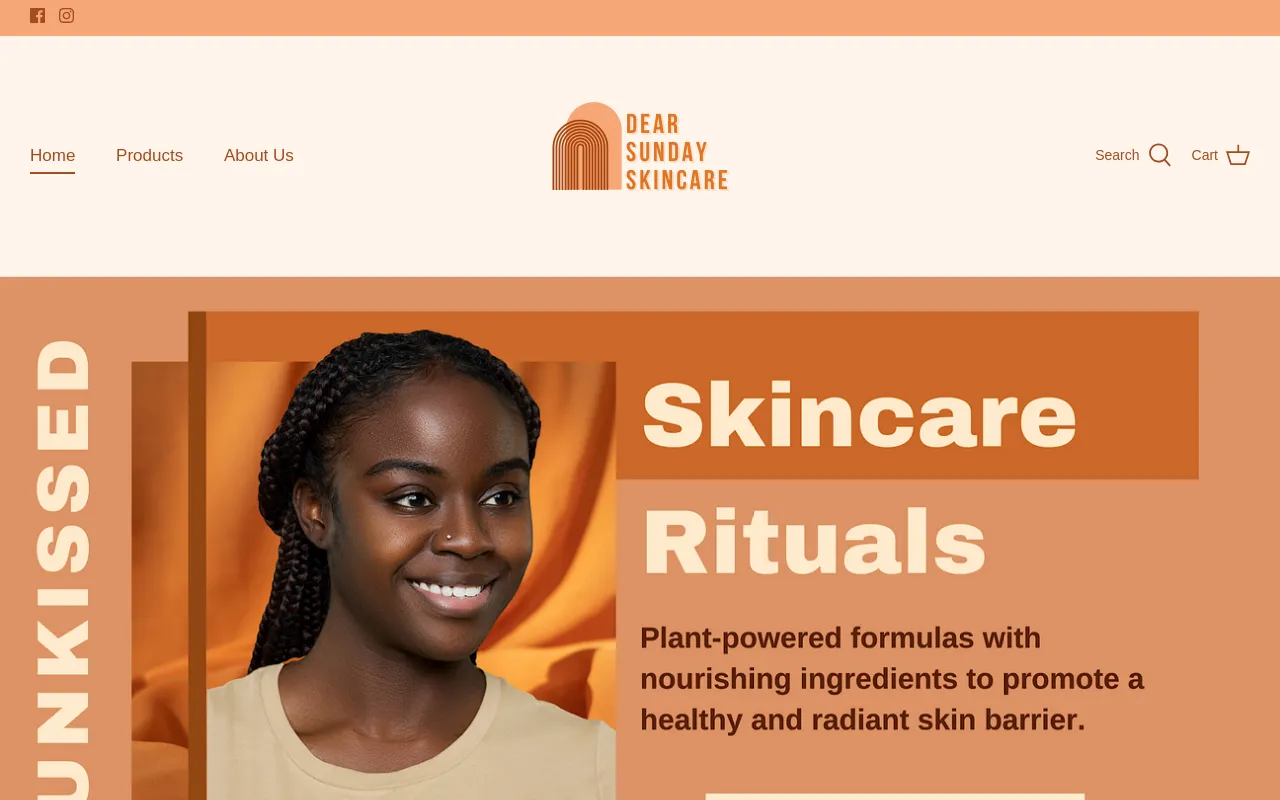 Dear Sunday Skincare screenshot