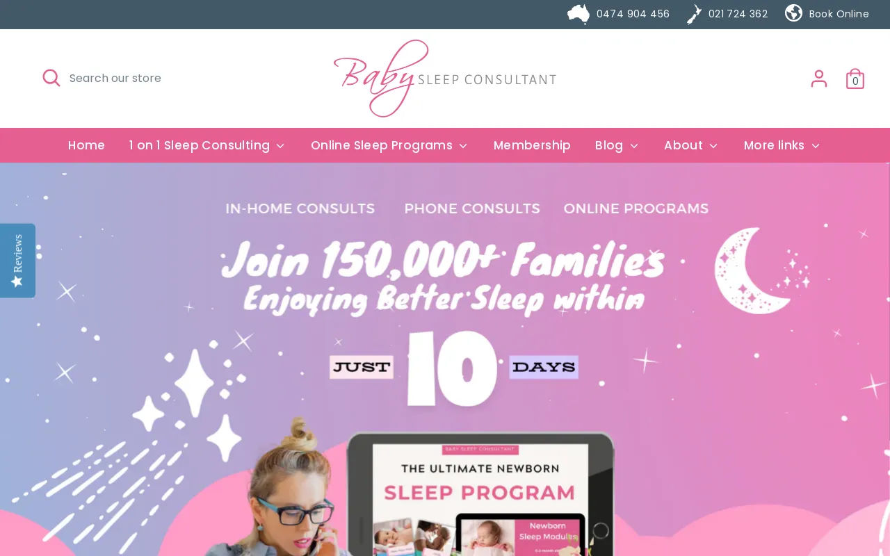 Baby Sleep Consultant | Tailored Solutions for Babies' Sleep Problems screenshot