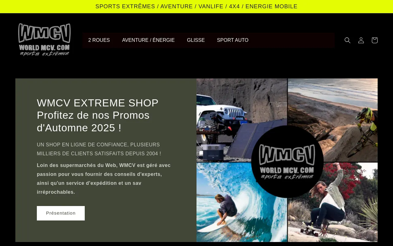 WMCV EXTREME SHOP screenshot