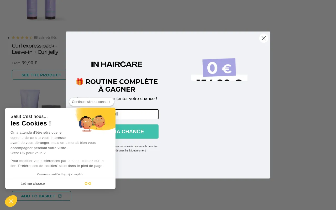 In Haircare screenshot