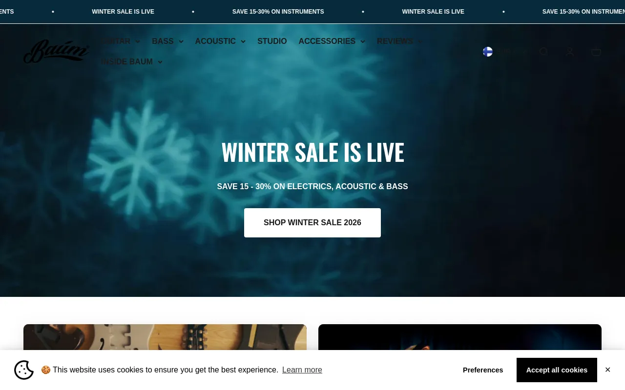 Baum Guitars screenshot