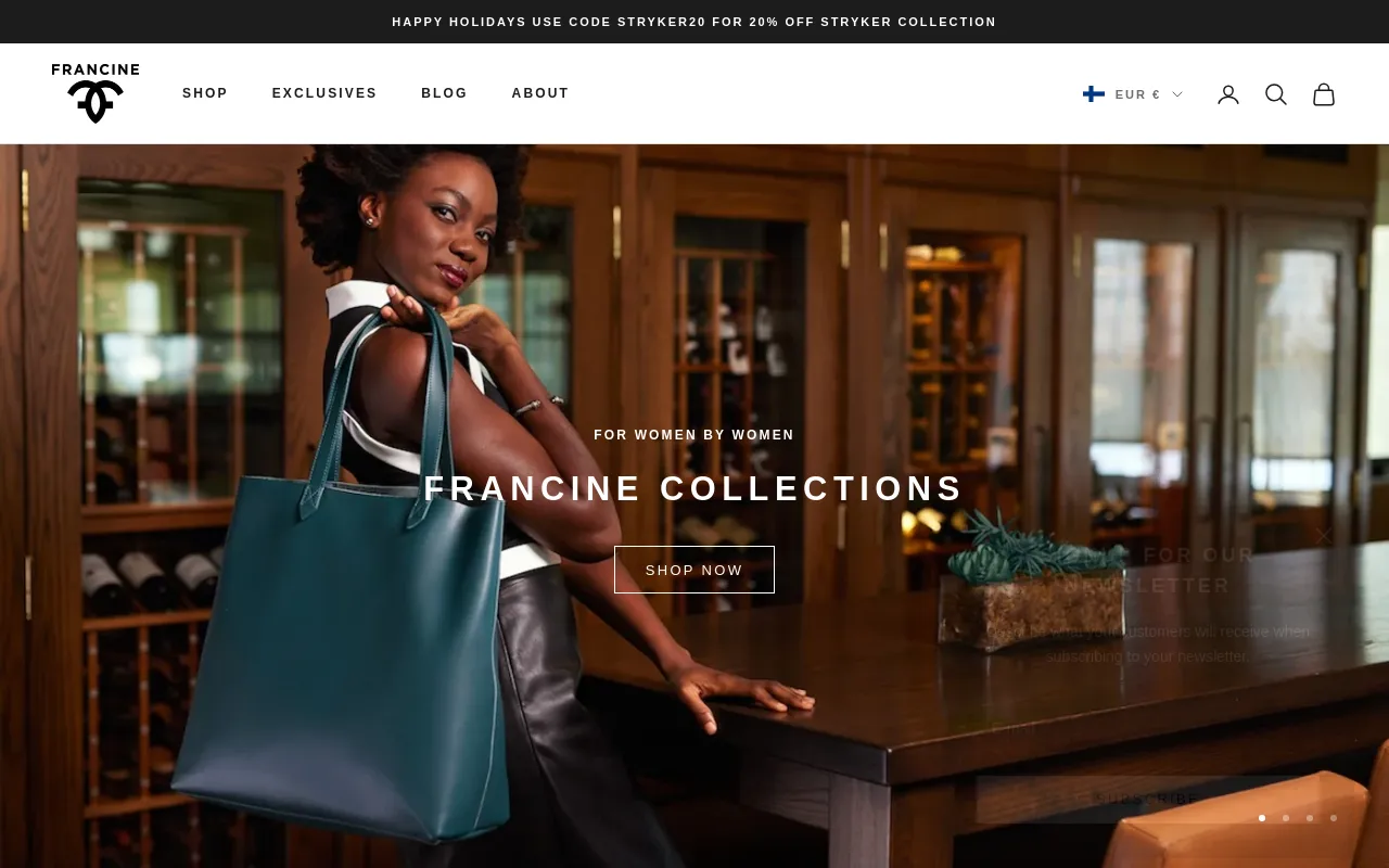 Francine Collections screenshot