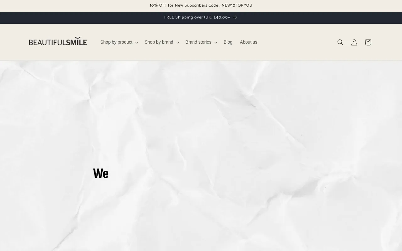 Beautifulsmilecosemtics_UK website screenshot