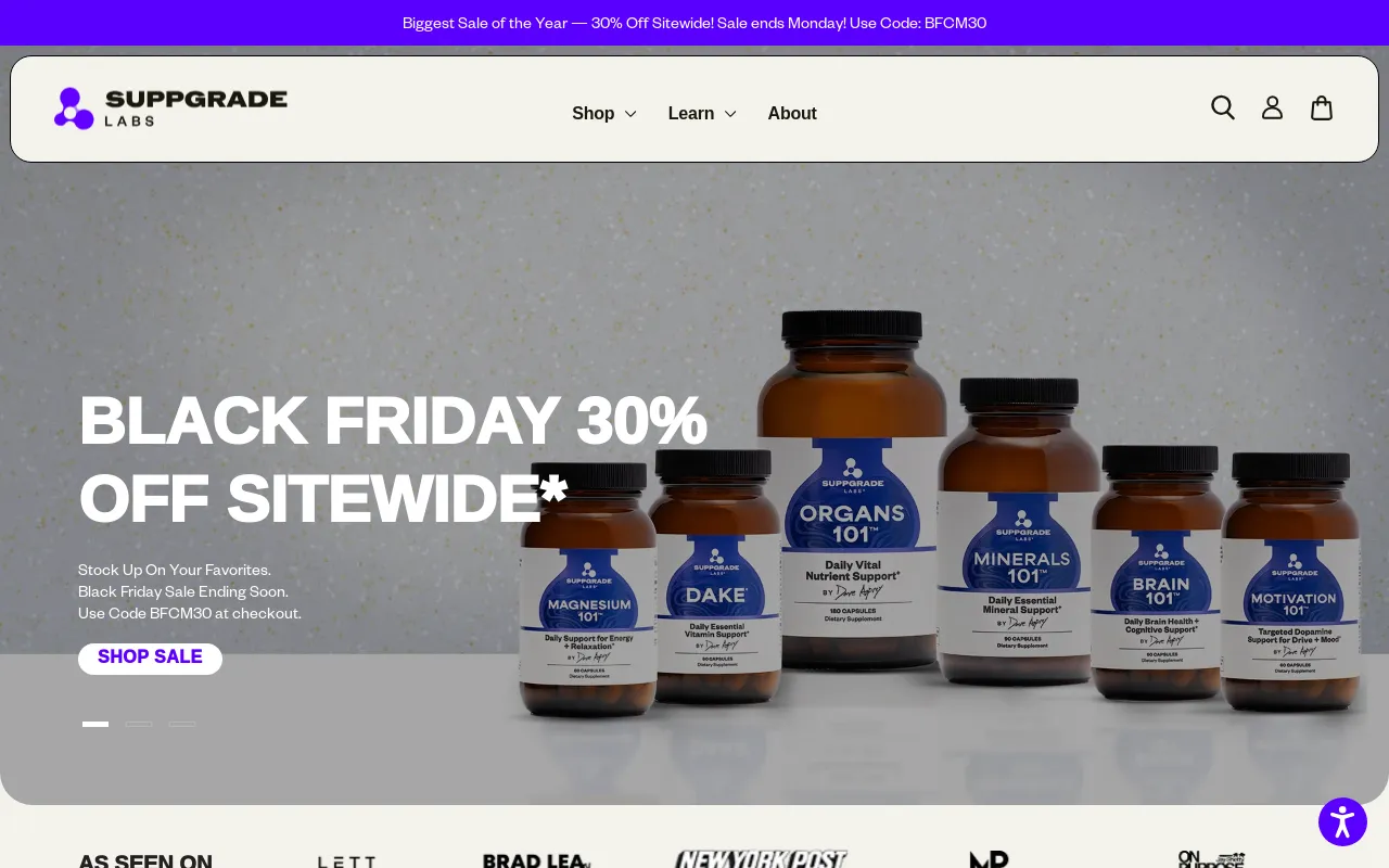 Suppgrade Labs™ screenshot