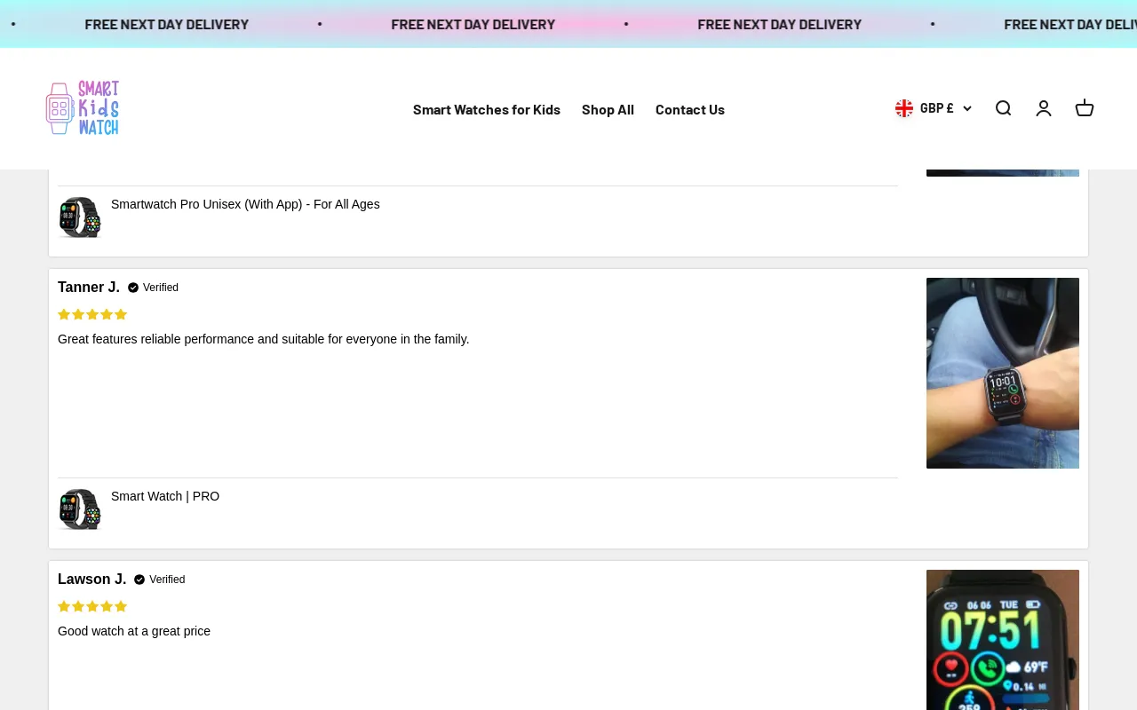 www.smartkidswatch.co.uk screenshot