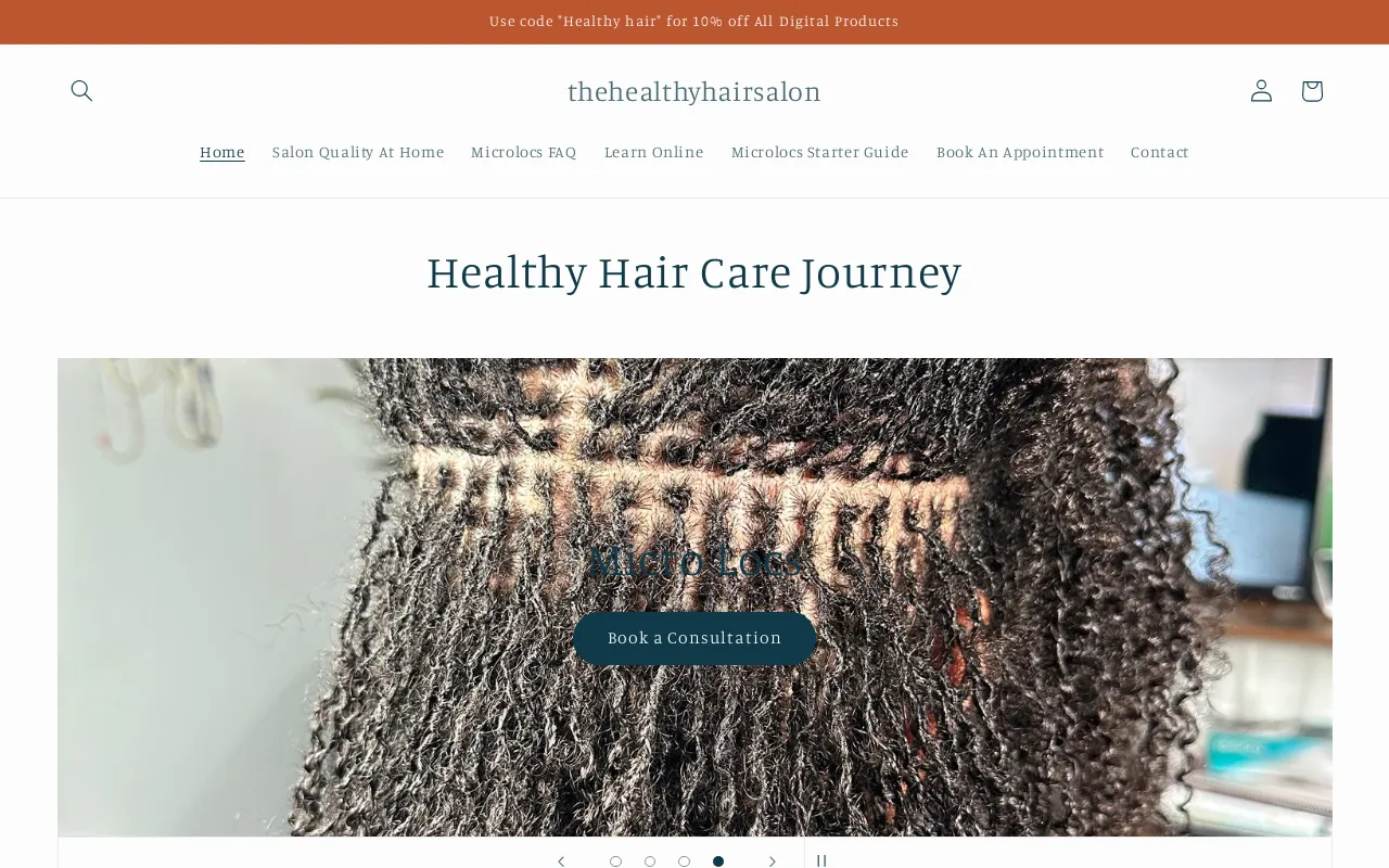 thehealthyhairsalon screenshot