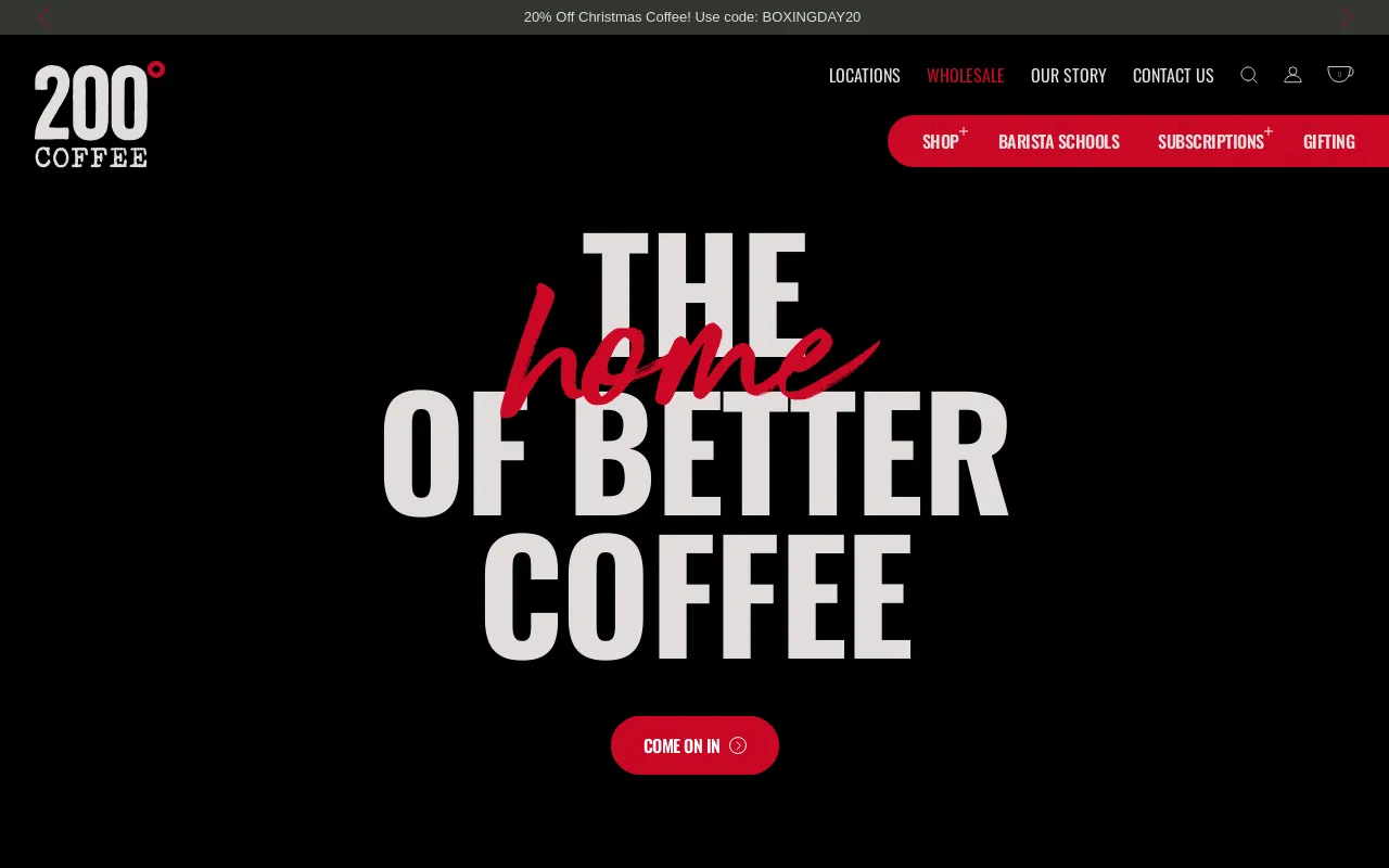 200 Degrees Coffee screenshot