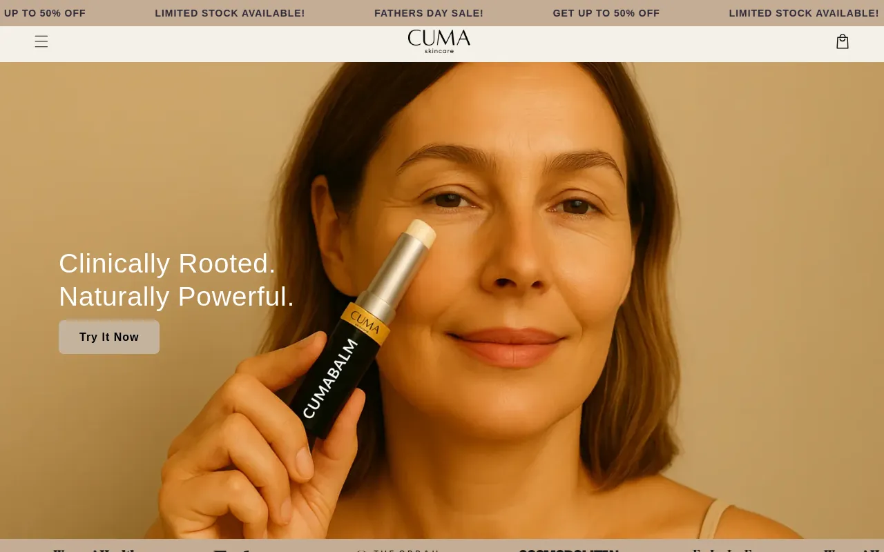 CUMA Skincare screenshot