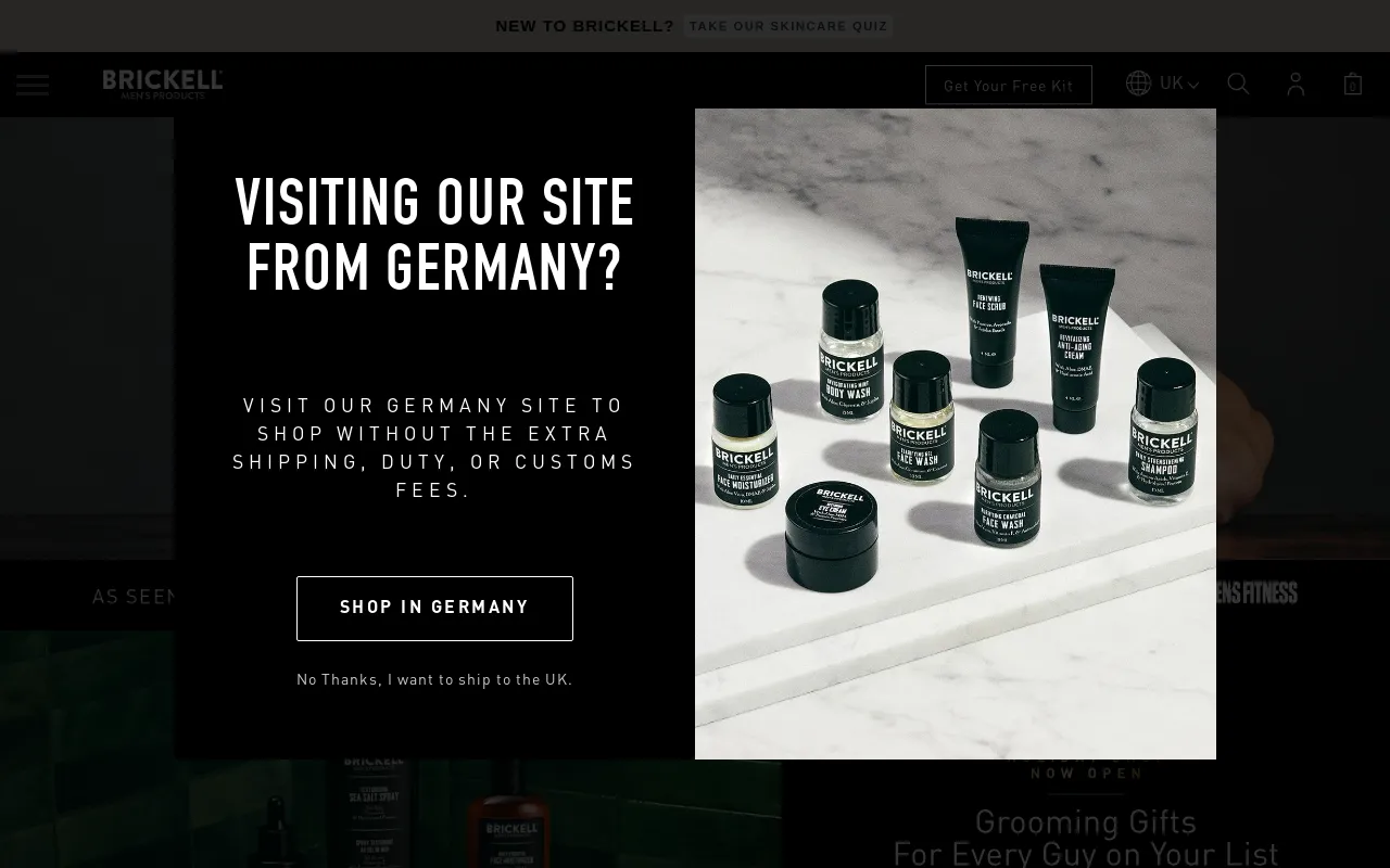 brickellmensproducts.co.uk screenshot