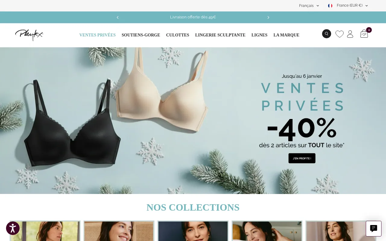 PLAYTEX® screenshot