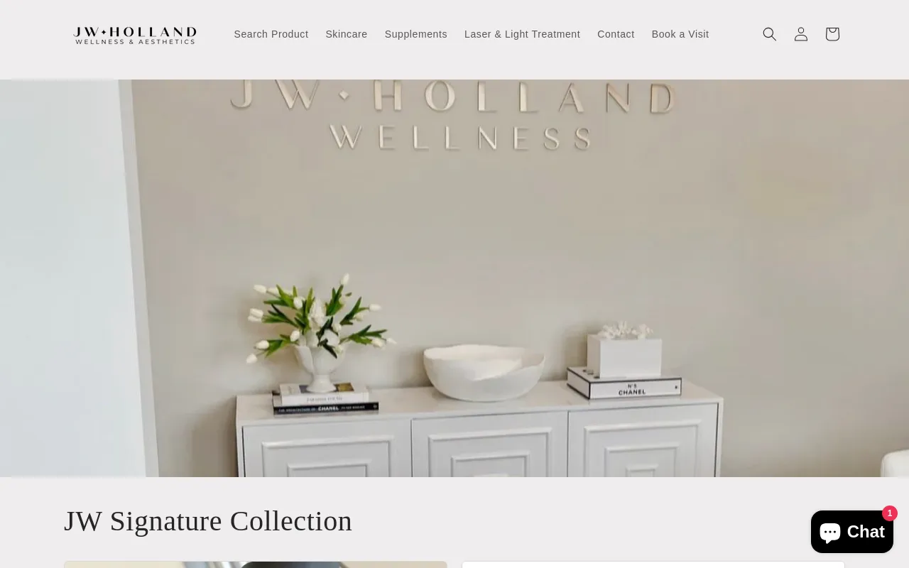JW Holland Wellness & Aesthetics screenshot