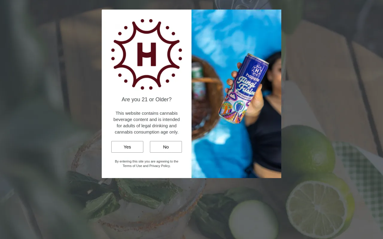drinkhappie.com screenshot