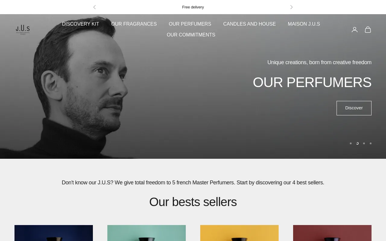 J.U.S Parfums screenshot