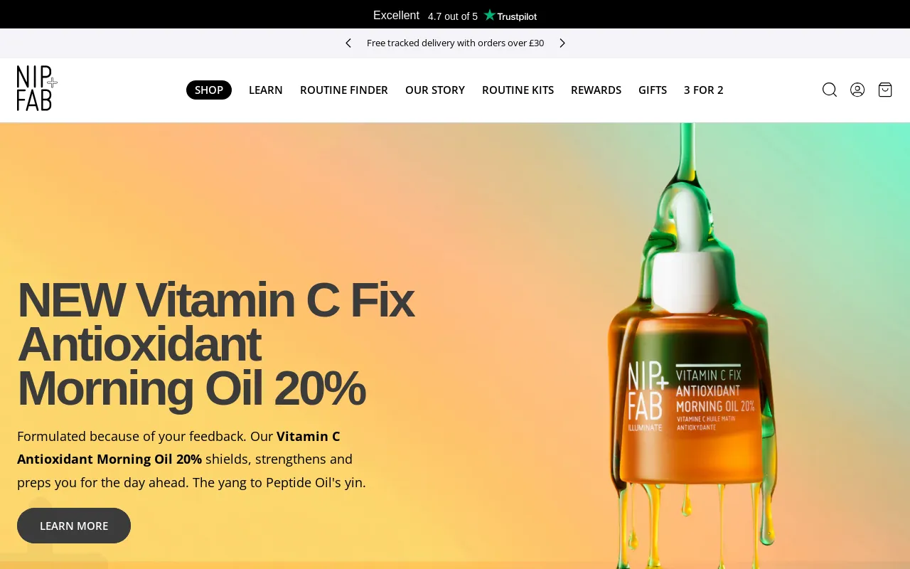 Nip + Fab UK screenshot