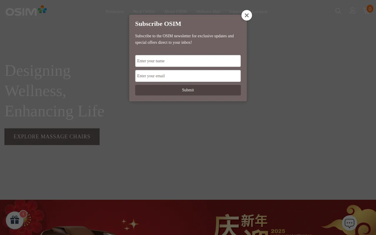 OSIM Australia screenshot