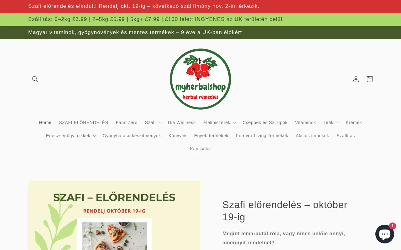 myherbalshop screenshot